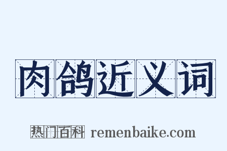 肉鸽近义词是什么意思的图片